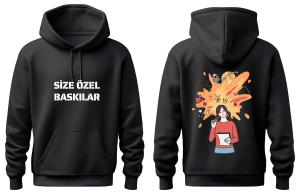 baskılı hoodie